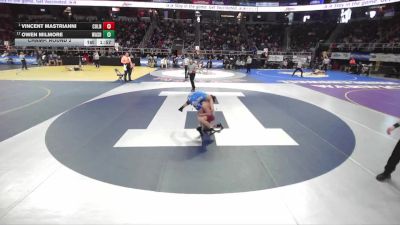 I-126 lbs Champ. Round 2 - Vincent Mastrianni, Colonie vs Owen Milmore, Washingtonville