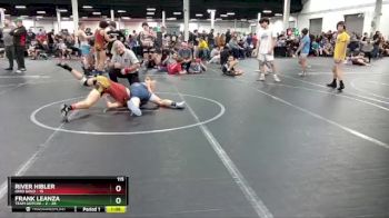 115 lbs Round 3 (4 Team) - Frank Leanza, Team Gotcha - 2 vs River Hibler, Ohio Gold