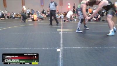 Round 2 - Steven Brown, Team Hammer Wrestling Academy vs Tanner Craft, Alpha Elite