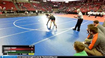 D3-152 lbs Cons. Round 1 - Carson Taddy, Reedsville vs Tristan Drier, Cadott