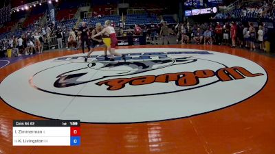 126 lbs Cons 64 #2 - Isaac Zimmerman, IL vs Kale Livingston, OK