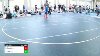 215 lbs Quarterfinal - Ryan George, Spring Hills WC vs Colton Cook, Edge WC