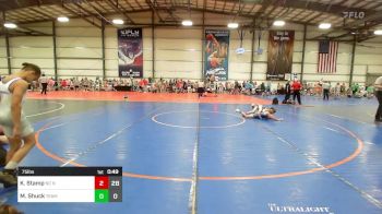 75 lbs Rr Rnd 1 - Knox Stamp, NC National Team vs Micha Shuck, Team Bro Blue