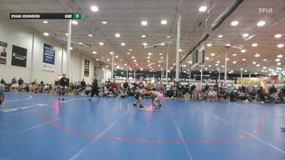 128 lbs 5th Place - Eli Gabrielson, Team Diamond Fish - HSC vs Evan Johnson, Homegrown Black - HSC