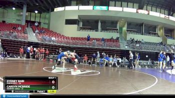 110 lbs Round 1 (8 Team) - Sydney Babi, Eaglecrest vs Carsyn McBride, Kearney Girls