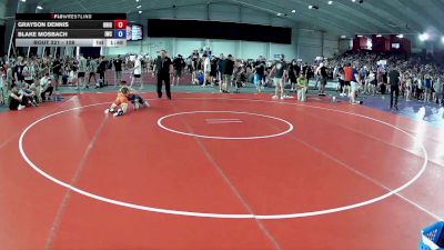 108 lbs Cons. Semis - Grayson Dennis, Ohio vs Blake Mosbach, Iguana Wrestling Club