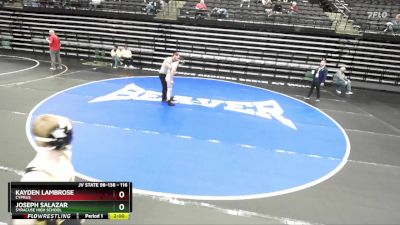 116 lbs Champ. Round 1 - Kayden Lambrose, Cyprus vs Joseph Salazar, Syracuse High School