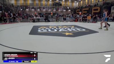157 lbs Quarterfinal - Aydan Groom, Moyer Elite Wrestling vs Jax Jensen, Iowa