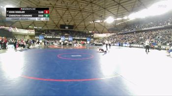Boys 4A 132 lbs Champ. Round 1 - Christian Cummins, Spanaway Lake vs John Kindler, Eastlake