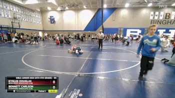 85 lbs Round 3 - Kynlee Douglas, Bear River Wrestling Club vs Bennett Carlson, Champions Wrestling Club