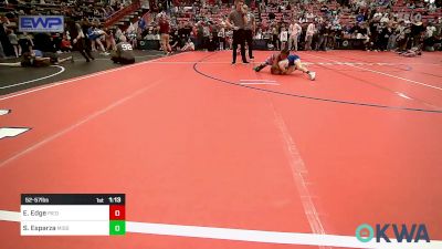 52-57 lbs Semifinal - Emersyn Edge, Piedmont vs Serenity Esparza, Mission Wrestling Club