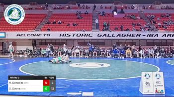 132 lbs Rr Rnd 3 - Noah Gonzalez, St Pius X vs Diego Gauna, Derby