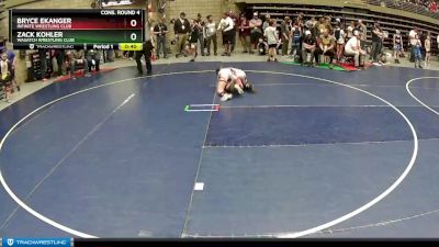 110 lbs Cons. Round 4 - Zack Kohler, Wasatch Wrestling Club vs Bryce Ekanger, Infinite Wrestling Club