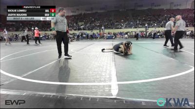 102 lbs 3rd Place - Sicilie Lomeli, Shelton Wrestling Academy vs Jadyn Majors, Grove Takedown Club