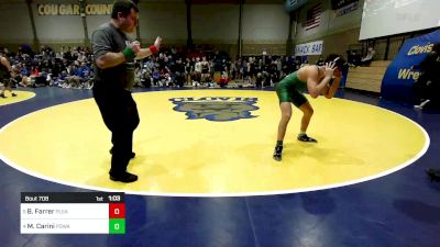 168 lbs Quarterfinal - Bradlee Farrer, Pleasant Grove (UT) vs Mario Carini, Poway