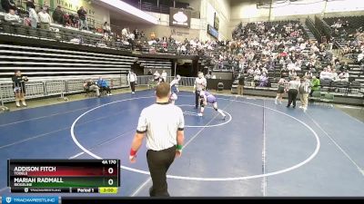 4A 170 lbs Champ. Round 1 - Addison Fitch, Tooele vs Mariah Radmall, Ridgeline