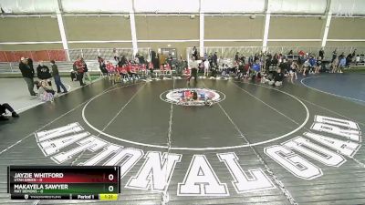 55 lbs Semis (4 Team) - Makayela Sawyer, Mat Demons vs Jayzie Whitford, Utah Green