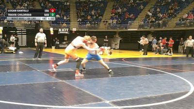 155 lbs Consy 1 - Logan Santelli, Stroudsburg vs Travis Childress, Warren County