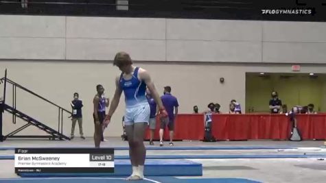 Brian McSweeney - Floor, Premier Gymnastics Academy - 2021 USA Gymnastics Development Program National Championships