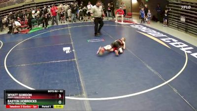 62 lbs Champ. Round 1 - Wyatt Gordon, Manti Wrestling Club vs Easton Horrocks, Uintah Wrestling