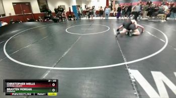 215 lbs Cons. Round 5 - Braxten Morgan, Sheridan vs Christopher Wells, Natrona County