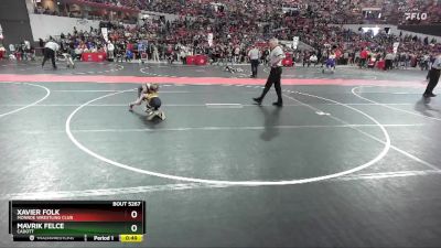 57 lbs Cons. Round 2 - Xavier Folk, Monroe Wrestling Club vs Mavrik Felce, Cadott