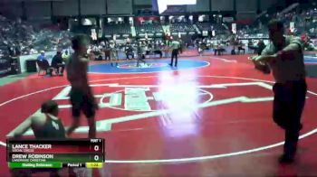 1 lbs Quarterfinal - Drew Robinson, Landmark Christian vs Lance Thacker, Social Circle