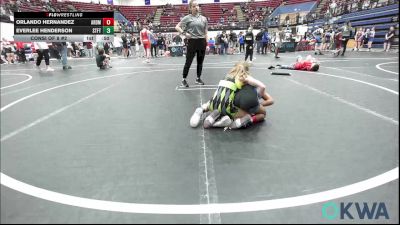52-55 lbs Consi Of 8 #2 - Orlando Hernandez, ARDMORE TAKEDOWN CLUB vs Everlee Henderson, Standfast