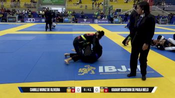 Kauany Cristhini De Paula Melo vs Camille Muniz De Oliveira 2025 Brasileiro Jiu-Jitsu IBJJF