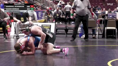 160 lbs Preliminaries - Marshall Eckenrode, Cambria Heights vs Mason Mordan, Hughesville