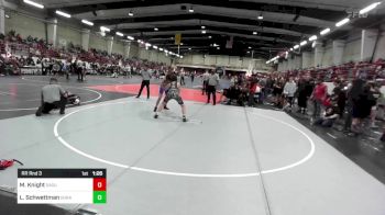 130 lbs Rr Rnd 3 - Mikrae Knight, Saguache Wolves vs Levi Schwettman, Durango WC