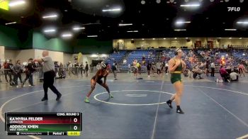 145 lbs Cons. Round 3 - Ka`Myria Felder, Lexington vs Addison Kmen, West Forsyth
