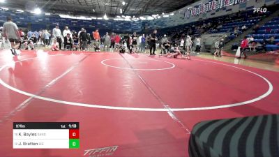 97 lbs Quarterfinal - Korvin Bayles, Sanderson Wrestling Academy vs Joshua Bratten, Big Game Wrestling Club