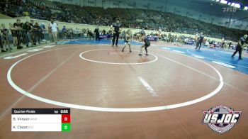 50 lbs Quarterfinal - Blakelee Vinson, Weatherford Youth Wrestling vs Kambrie Choat, Shawnee Takedown Club