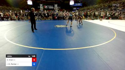 165 lbs Cons 16 #1 - Zhoel Irion, SD vs Kaden Parker, AZ