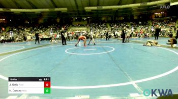 126 lbs Quarterfinal - Javier Ortiz, Poteau Youth Wrestling Academy vs Hayden Coxsey, Piedmont