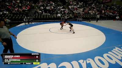 5A 105 lbs Semifinal - Eva Zimmerman, Hillcrest vs Jennifer Jones, Northridge