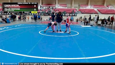 107-110 lbs Round 1 - Miller Redmond, CORE Wrestling vs Canon Morton, Madison Youth Wrestling