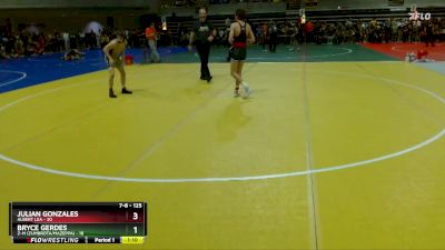 125 lbs Cons. Semi - Julian Gonzales, Albert Lea vs Bryce Gerdes, Z-M (Zumbrota/Mazeppa)