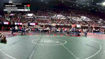 A - 132 lbs Cons. Round 2 - Bradley Beck, Columbia Falls vs Xander McCann, Billings Central/Joliet