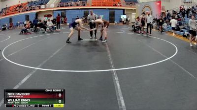 190 lbs Cons. Round 1 - William Ennis, Mount Saint Joseph vs Nick Davidoff, Landon School