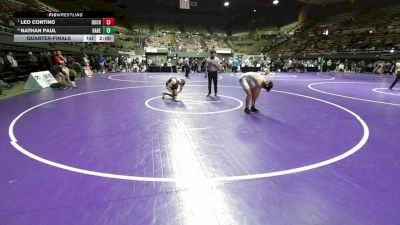 159 lbs Quarterfinal - Leo Contino, Buchanan vs Nathan Paul, Bakersfield Christian High School