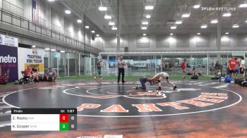 97 lbs Final - Zachary Rooks, Superior Wrestling Academy B vs Karrington Cooper, Super Chargers