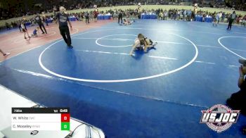 73 lbs Round Of 16 - Wyatt White, Cache Wrestling Club vs Cree Moseley, Randall Youth Wrestling Club