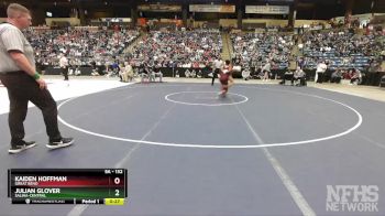 5A - 132 lbs 5th Place Match - Julian Glover, Salina-Central vs Kaiden Hoffman, Great Bend