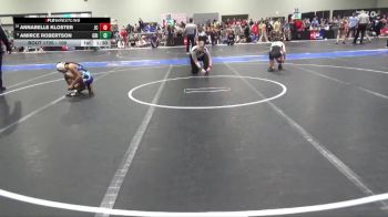 100 lbs Quarterfinal - Annabelle Kloster, Junction City vs Amirce Robertson, Grizzlies