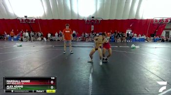 106 lbs Round 1 (4 Team) - Marshall Hanke, West Bend East vs Alex Adams, BBE/Waska 2