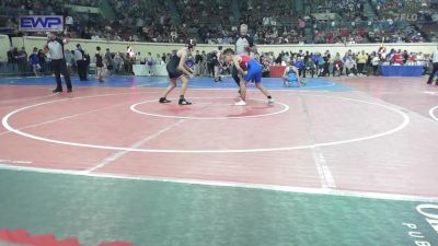 110 lbs Round Of 32 - Klayten Duggins, Central Middle School vs Axton Rybin, Carl Albert