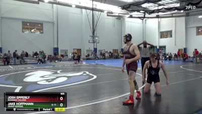 165 lbs Quarterfinal - Jake Hoffmann, Johns Hopkins vs Josh Epperly, Roanoke College