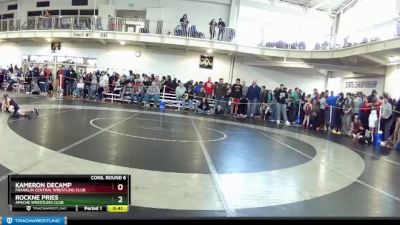 49 lbs Cons. Round 6 - Kameron DeCamp, Franklin Central Wrestling Club vs Rockne Pries, Apache Wrestling Club